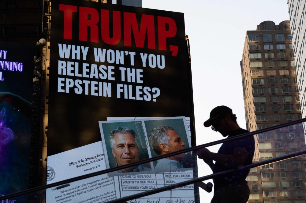 A billboard calls for the release of the Epstein files in Times Square, New York July 23, 2025. — AFP pic A billboard calls for the release of the Epstein files in Times Square, New York July 23, 2025. — AFP pic