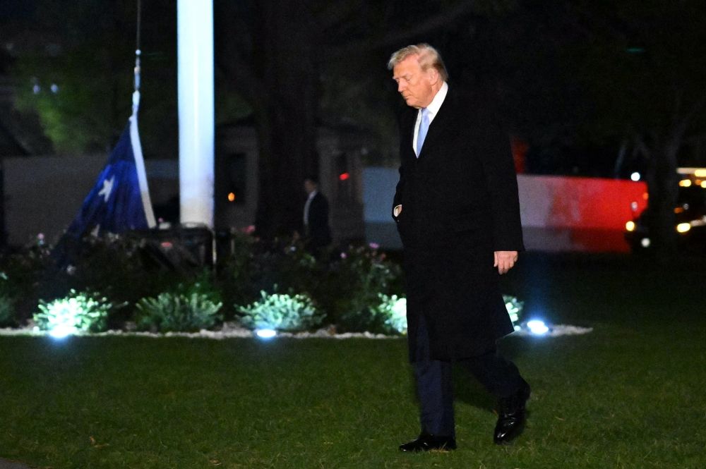 US President Donald Trump walks on the South Lawn of the White House as a US flag lies on the ground, in Washington, DC, on November 16, 2025. — AFP pic US President Donald Trump walks on the South Lawn of the White House as a US flag lies on the ground, in Washington, DC, on November 16, 2025. — AFP pic