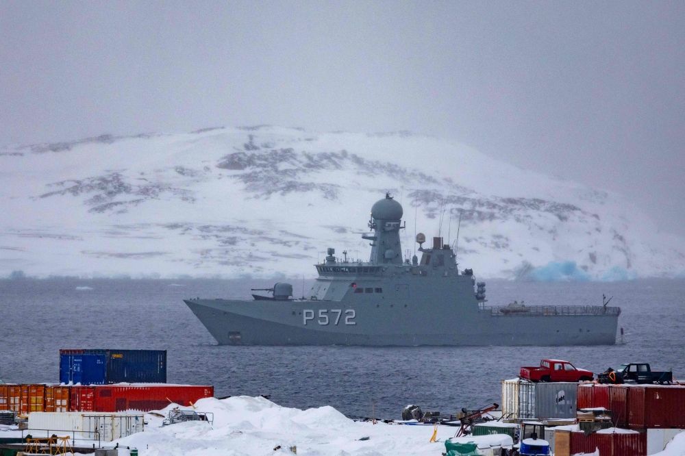 Danish navy vessel P572 Lauge Koch patrols the waters off the capital Nuuk, Greenland, on March 8, 2025. — AFP pic Danish navy vessel P572 Lauge Koch patrols the waters off the capital Nuuk, Greenland, on March 8, 2025. — AFP pic