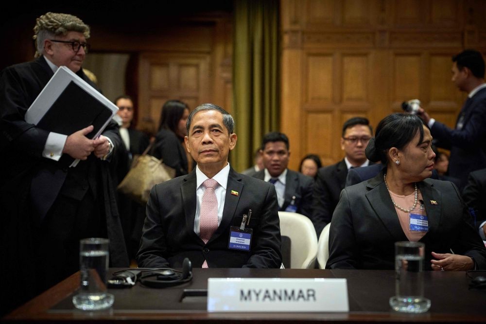 Myanmar’s Minister of International Cooperation Ko Ko Hlaing waits for the start of the first hearing at the International Court of Justice in which Myanmar is accused of committing genocide against the country’s Muslim minority, the Rohingya, in the Hague on January 12, 2026. — AFP pic Myanmar’s Minister of International Cooperation Ko Ko Hlaing waits for the start of the first hearing at the International Court of Justice in which Myanmar is accused of committing genocide against the country’s Muslim minority, the Rohingya, in the Hague on January 12, 2026. — AFP pic