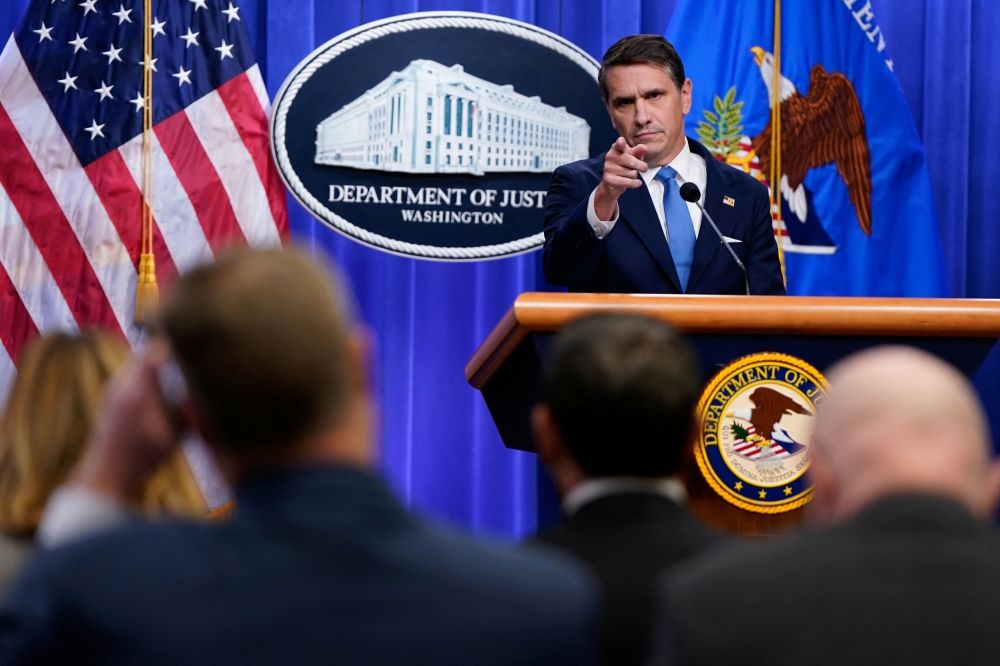 Deputy US Attorney General Todd Blanche calls on a reporter during a press conference at the Justice Department in Washington, D.C. January 30, 2026. — Reuters pic Deputy US Attorney General Todd Blanche calls on a reporter during a press conference at the Justice Department in Washington, D.C. January 30, 2026. — Reuters pic