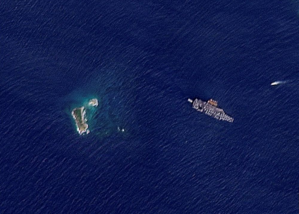 A satellite image shows the USS Gerald R. Ford off the coast of St Thomas Island, US Virgin Islands, January 24, 2026. — 2026 Planet Labs PBC handout pic via Reuters A satellite image shows the USS Gerald R. Ford off the coast of St Thomas Island, US Virgin Islands, January 24, 2026. — 2026 Planet Labs PBC handout pic via Reuters