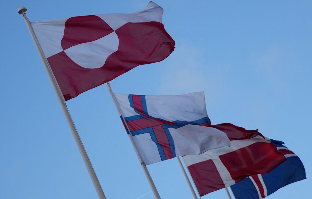 The flags of Greenland, the Faroe Islands, Denmark and Iceland flutter outside North Atlantic House in Copenhagen, Denmark, January 14, 2026. — Reuters pic The flags of Greenland, the Faroe Islands, Denmark and Iceland flutter outside North Atlantic House in Copenhagen, Denmark, January 14, 2026. — Reuters pic