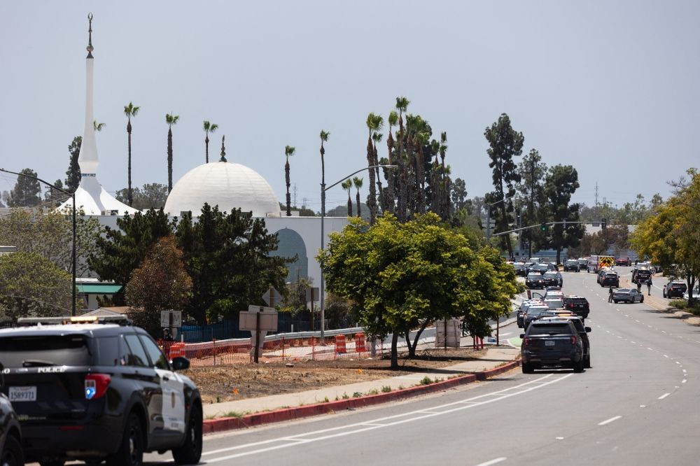 Police respond to a reported active shooter at the Islamic Center of San Diego in San Diego, California on May 18, 2026. — AFP pic Police respond to a reported active shooter at the Islamic Center of San Diego in San Diego, California on May 18, 2026. — AFP pic