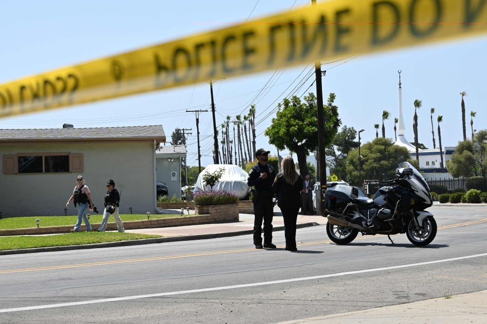 Deadly mosque shooting in California, US: Five dead, hate crime suspected Law enforcement and emergency services respond to a shooting at the Islamic Center of San Diego (ICSD) in San Diego, California on May 18, 2026. — Getty Images/AFP pic