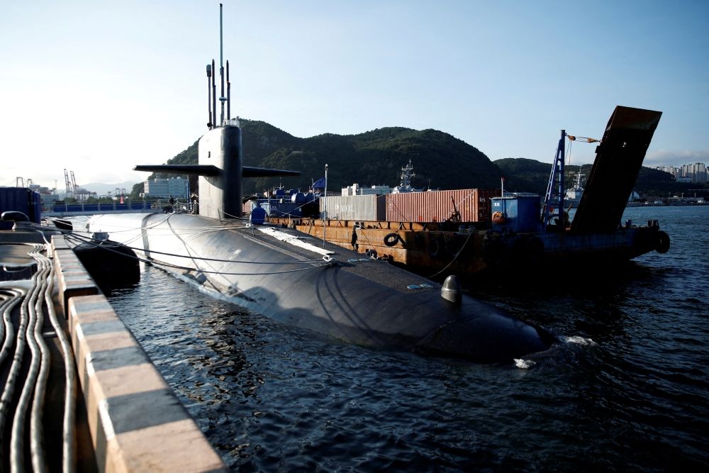 US Ballistic Missile Submarine USS Kentucky is anchored at Busan Naval Base, in Busan, South Korea, July 19, 2023. — Woohae Cho/Pool/Reuters pic US Ballistic Missile Submarine USS Kentucky is anchored at Busan Naval Base, in Busan, South Korea, July 19, 2023. — Woohae Cho/Pool/Reuters pic