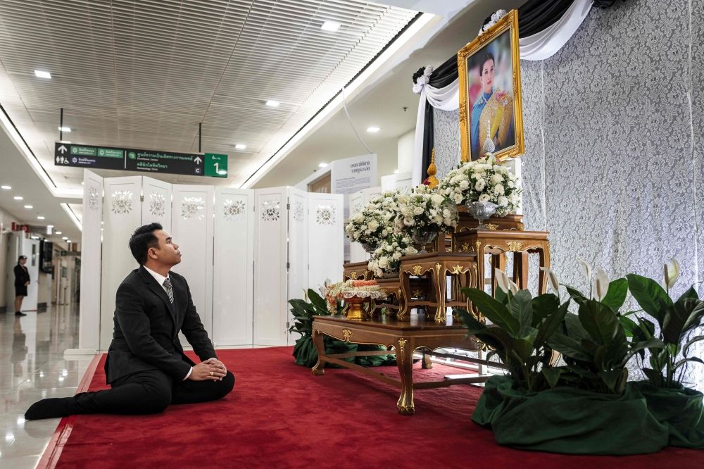 A mourner pays respects in front of a portrait of the late Thai Princess Bajrakitiyabha Mahidol at Chulalongkorn Hospital in Bangkok on June 13, 2026. — AFP pic A mourner pays respects in front of a portrait of the late Thai Princess Bajrakitiyabha Mahidol at Chulalongkorn Hospital in Bangkok on June 13, 2026. — AFP pic