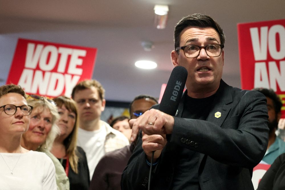 Why a Manchester by-election has the whole UK watching and what it means for Starmer Greater Manchester Mayor Andy Burnham delivers a speech on apprenticeships ahead of the June 18 Makerfield by-election in Wigan, Britain on June 13, 2026. — Reuters pic