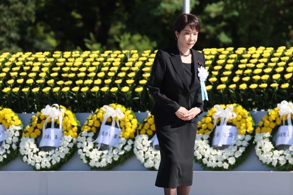 Japanese Prime Minister Sanae Takaichi attends a memorial ceremony marking the 81st anniversary of the atomic bombing at Hiroshima’s Peace Memorial Park on August 6, 2026. — Japanese Prime Minister Sanae Takaichi attends a memorial ceremony marking the 81st anniversary of the atomic bombing at Hiroshima’s Peace Memorial Park on August 6, 2026. —