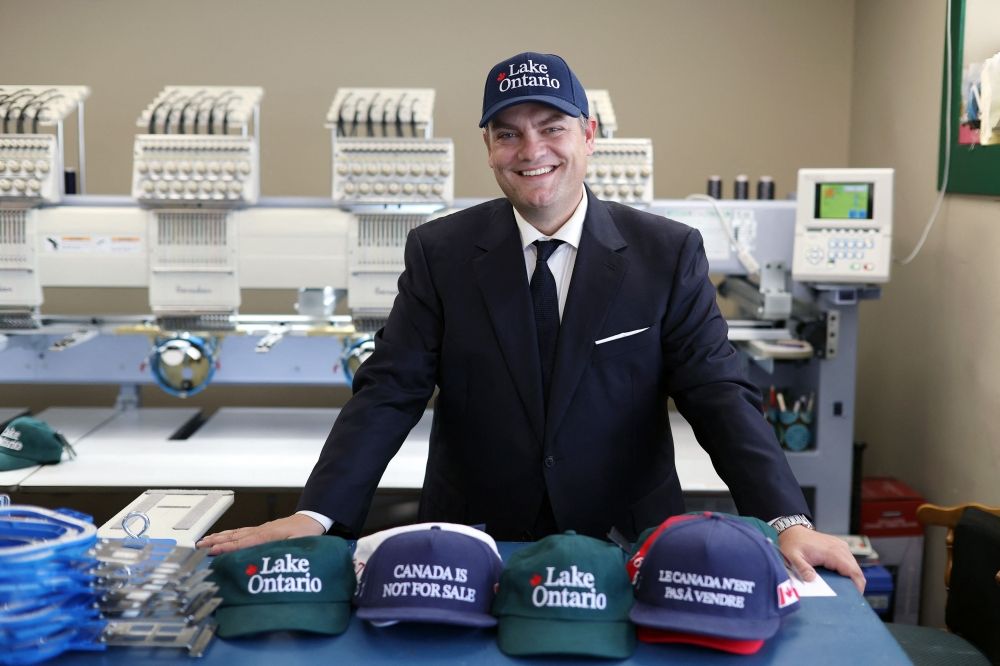 Liam Mooney, CEO and strategic leader of Jackpine Dynamic Branding and creator of the ‘Lake Ontario’ cap, poses for a portrait in Ottawa, Ontario, on September 1, 2026. — AFP pic Liam Mooney, CEO and strategic leader of Jackpine Dynamic Branding and creator of the ‘Lake Ontario’ cap, poses for a portrait in Ottawa, Ontario, on September 1, 2026. — AFP pic