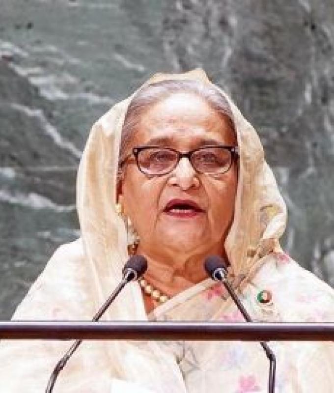 Shun path of confrontation and work together for the SDGs, urges Bangladesh leader