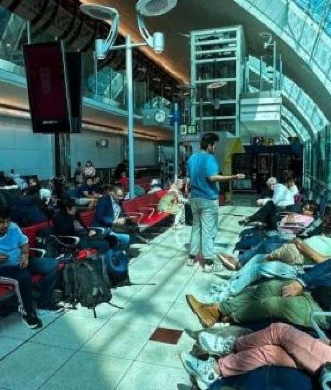 Dubai airport opeations remain disruption as rains continue to batter Gulf region