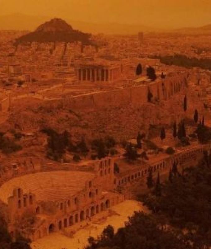 Greek meteorologist says Athens is like a ‘colony of Mars’ as dust storm shrouds city in orange haze