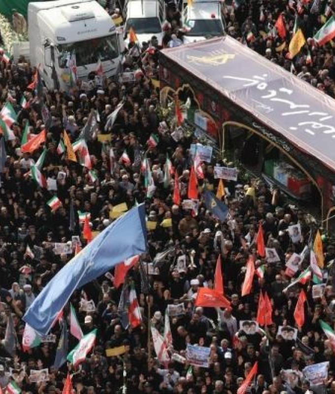 Iran holds state funeral for slain military commanders and scientists