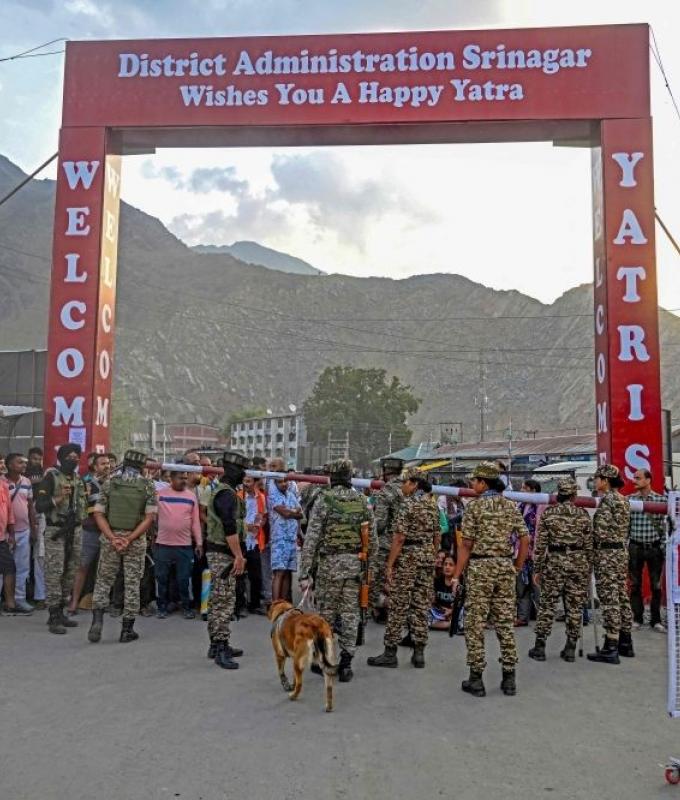 In contested Kashmir, Hindus begin month-long pilgrimage to cave shrine under heavy guard