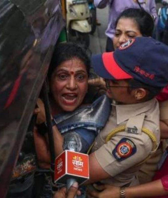 Row over language turns violent in India's richest state