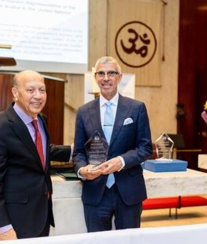 Saudi ambassador receives 2025 Spirit of the UN Award