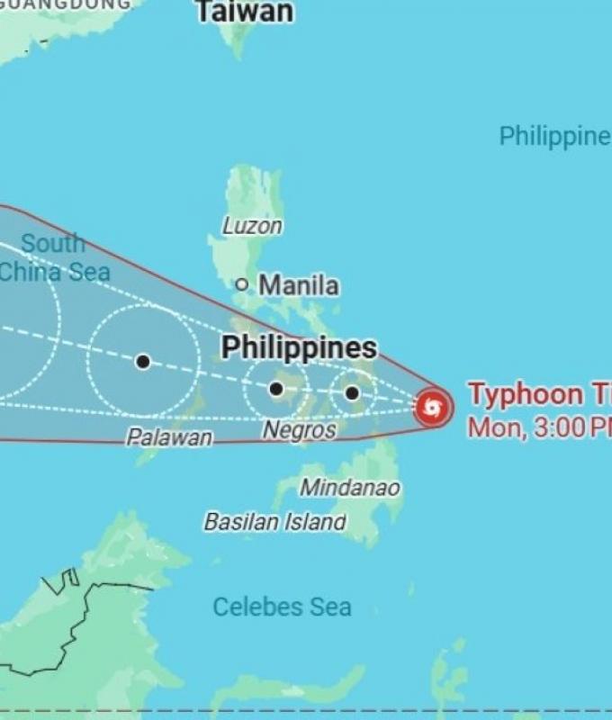 Philippines evacuates thousands as Typhoon Kalmaegi nears with 150kph winds