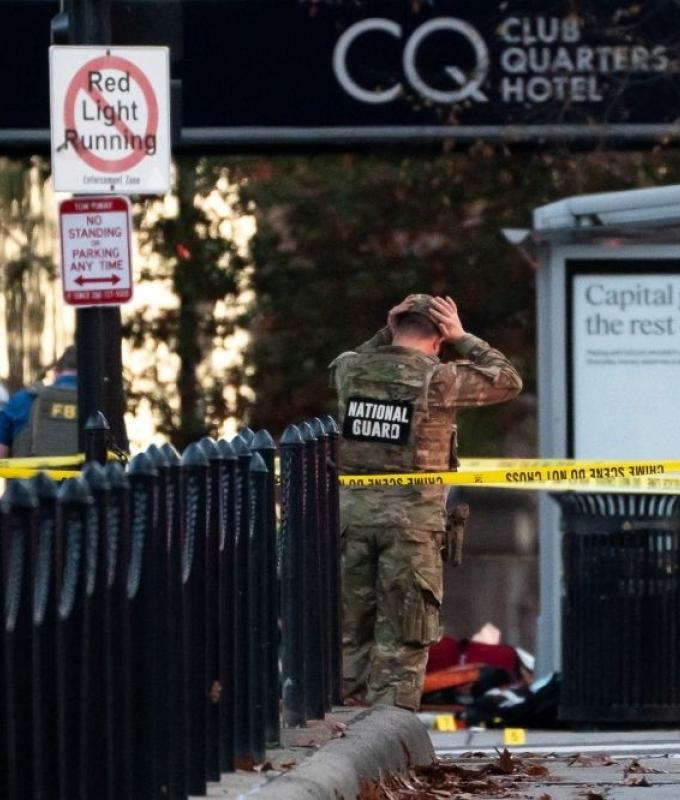 Two National Guard troops gunned down near White House in mid-afternoon ambush, suspect in custody