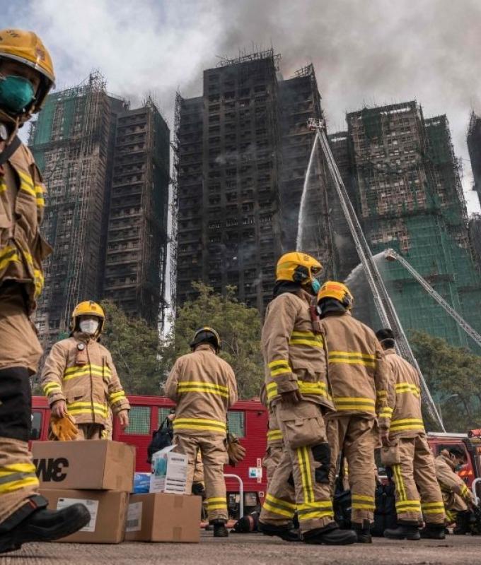 Hong Kong housing estate fire death toll rises to 55, authorities confirm