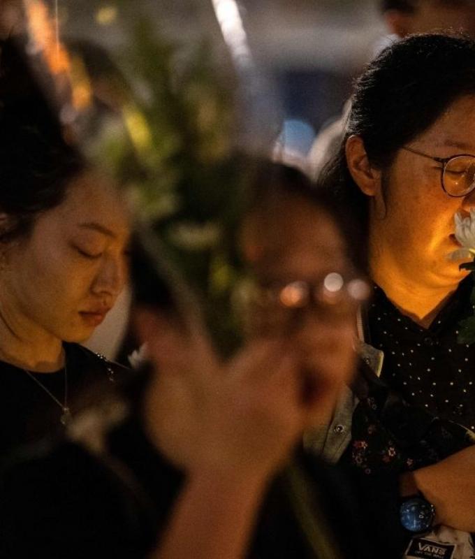 Hong Kong student union suspended after note demanding justice for fire victims