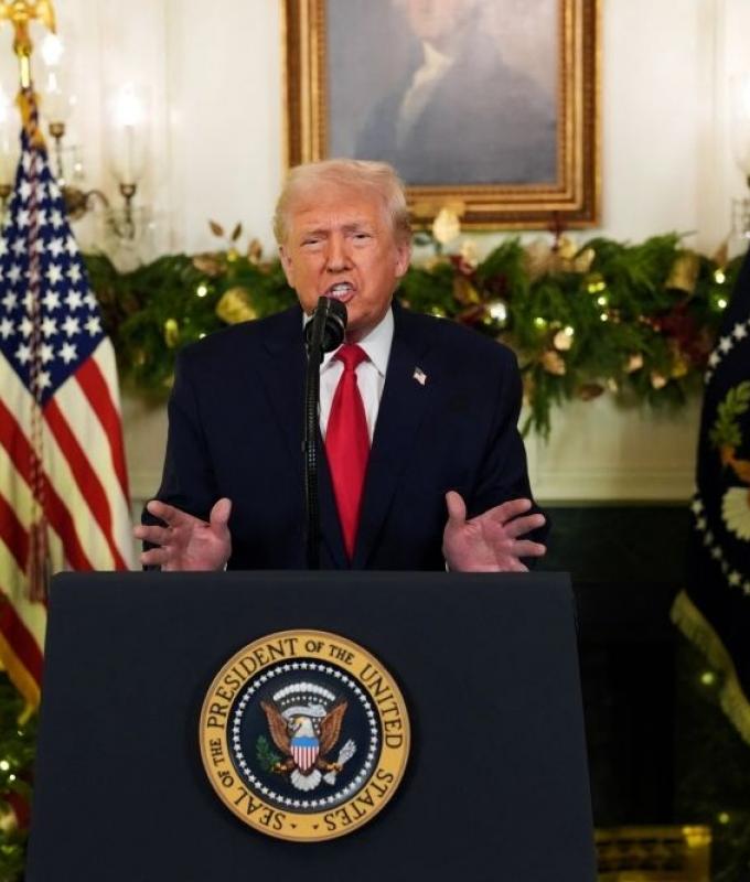 In rare White House address, Trump touts progress, blames Biden as approval on economy remains low