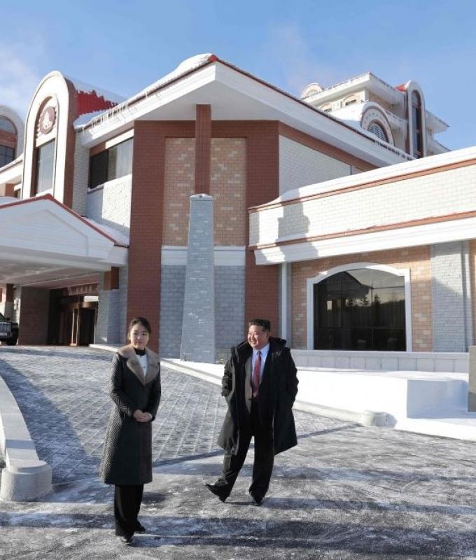 North Korea’s Kim Jong Un tours hot tubs, BBQ joints at lavish new mountain resort