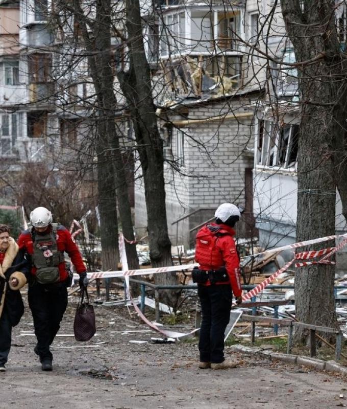 Kyiv rocked by powerful blasts as air defences intercept drones and missiles