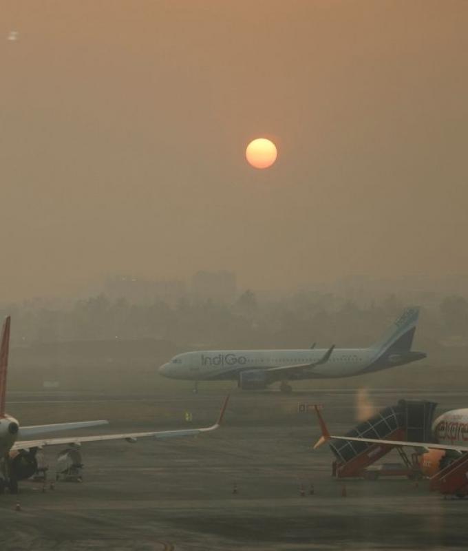 More than 100 flights cancelled at Delhi airport amid dense fog and smog
