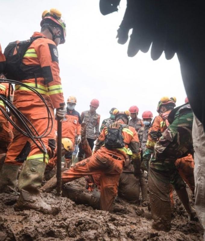 Indonesia landslide death toll rises to 17 as dozens still missing after heavy rains
