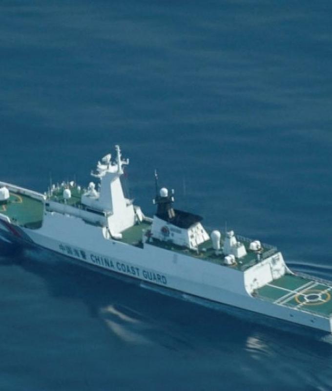 China conducts naval and air patrols around contested Scarborough Shoal in South China Sea