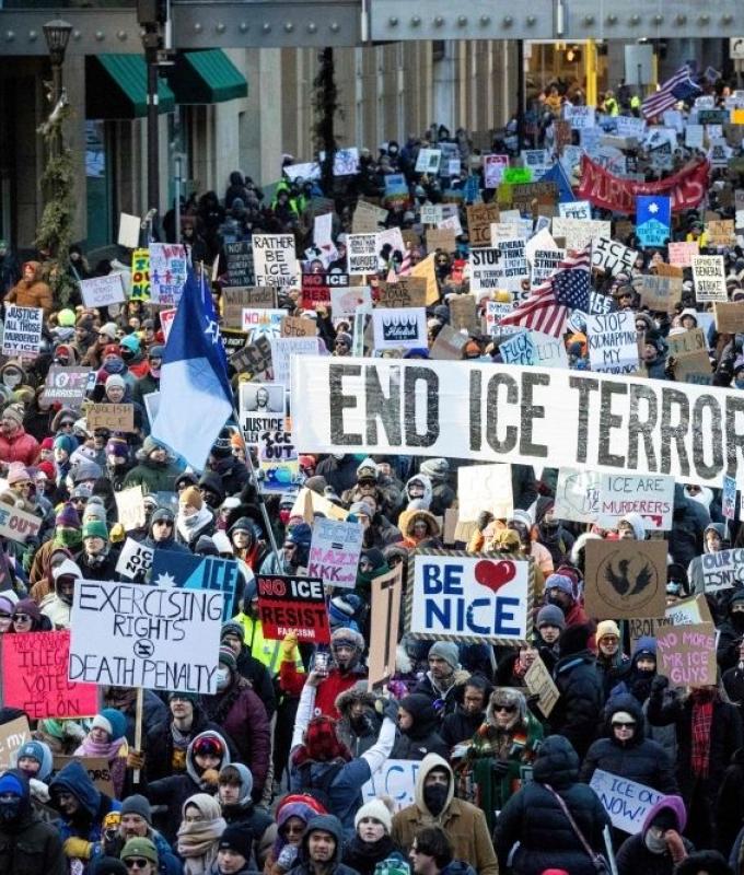 ‘Standing up for freedom’: Minneapolis hails peaceful ICE protests despite anger over immigration raids
