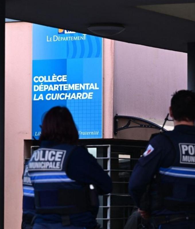 Teen knifeman arrested after art teacher is left critically injured in school attack in France