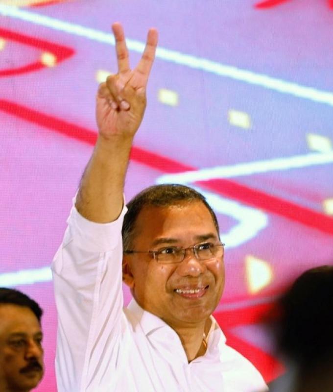 Son of former PM Tarique Rahman sworn in as new leader after landslide election victory
