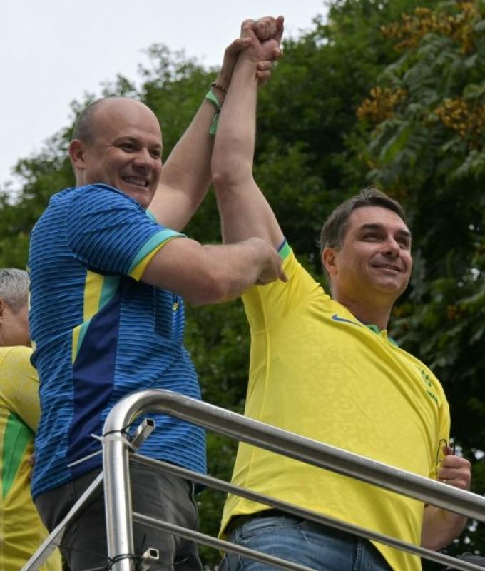 Bolsonaro’s son emerges as right’s new face ahead of 2026 race as thousands protest Brazil govt