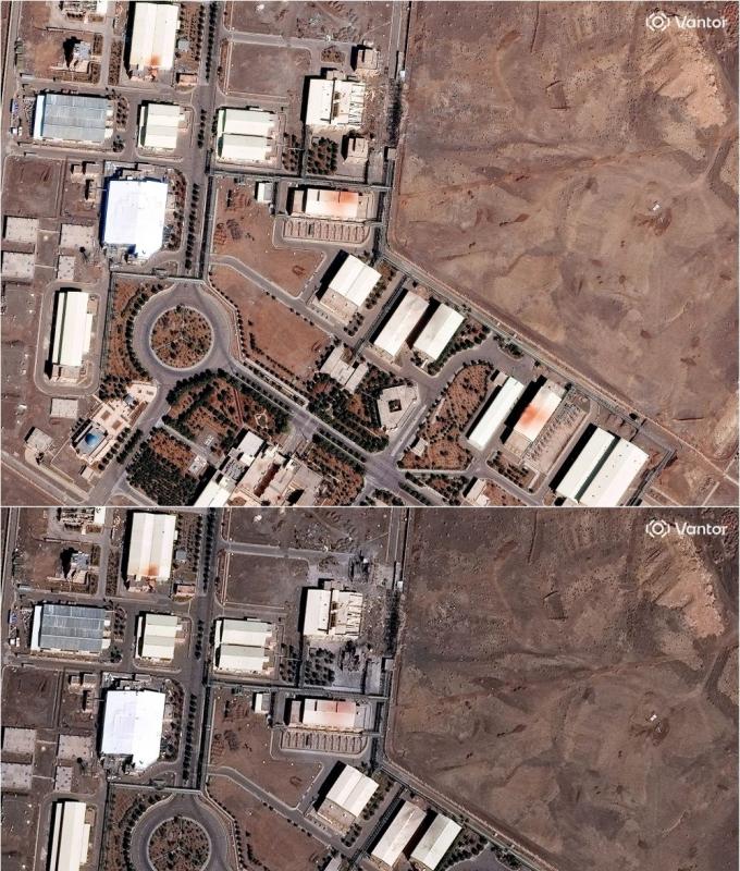 Satellite imagery shows apparent attack on Iranian nuclear site, report says