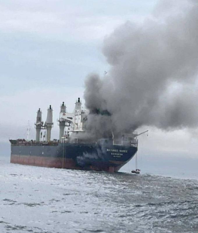 Three crew still trapped after Thai ship hit in Strait of Hormuz attack