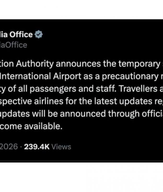 Flights temporarily suspended at Dubai’s airport following nearby drone incident