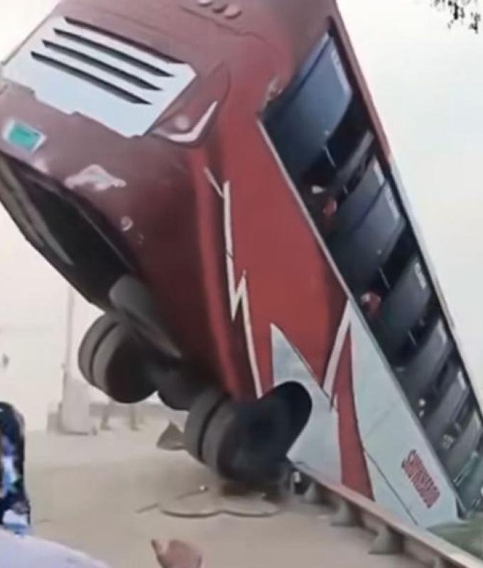Bus falls into river while boarding ferry in Bangladesh, leaving 24 dead