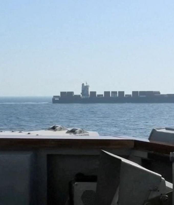 US destroyer fires on, seizes Iranian cargo ship accused of evading blockade in Gulf of Oman