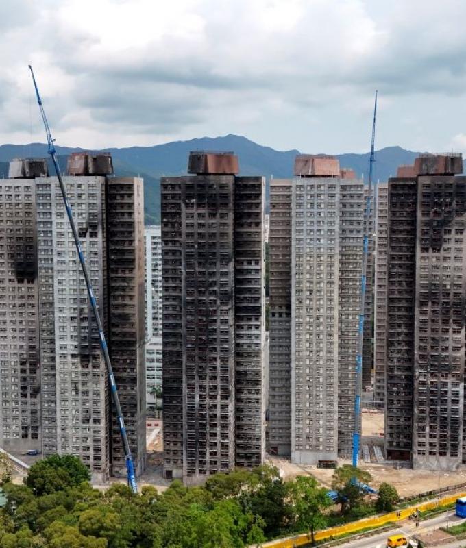 Thousands return to fire-hit Hong Kong complex for first time since deadly blaze