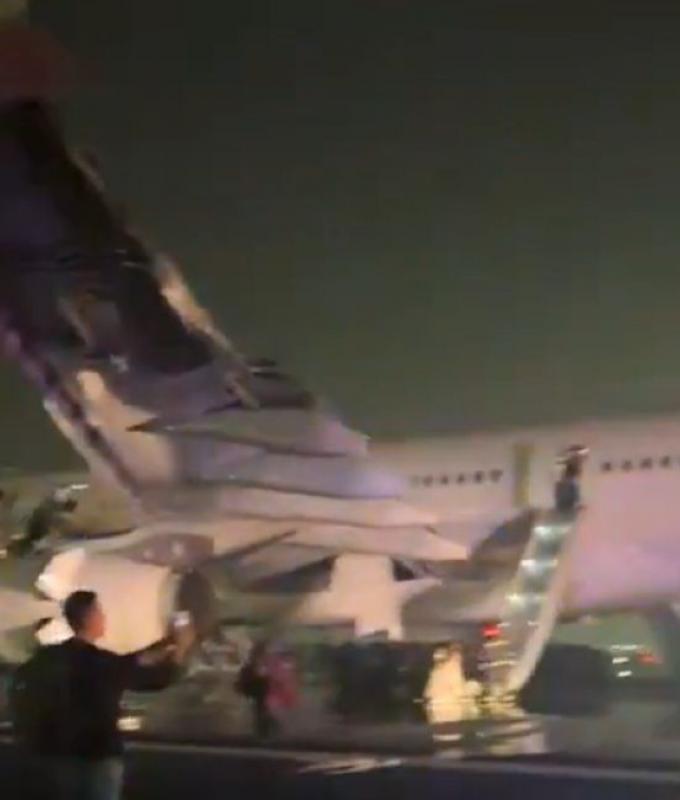 Swiss flight aborts Delhi takeoff after engine fire, emergency evacuation injures six