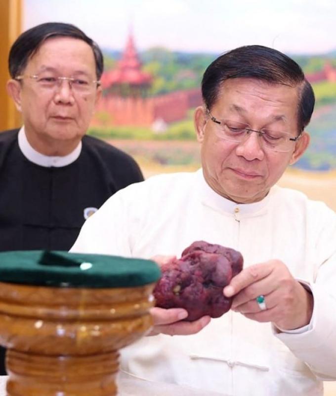 Myanmar reveals massive 11,000-carat ruby find in gemstone-rich Mogok