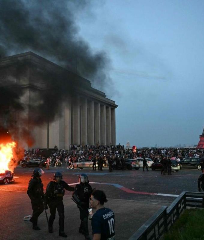Deadly accident, 780 arrests as riotous PSG victory celebrations descend into unrest across France