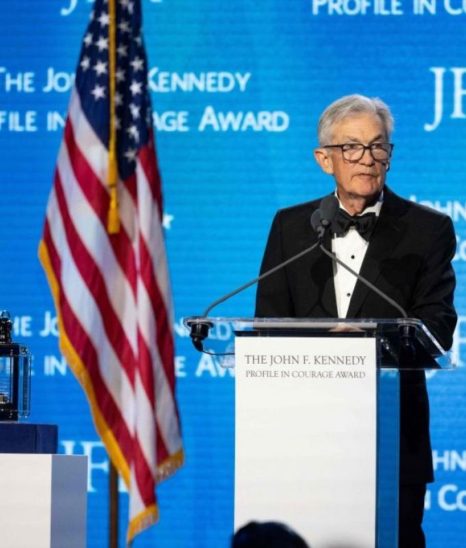 Outgoing Fed chair Powell defends central bank independence in veiled Trump rebuke