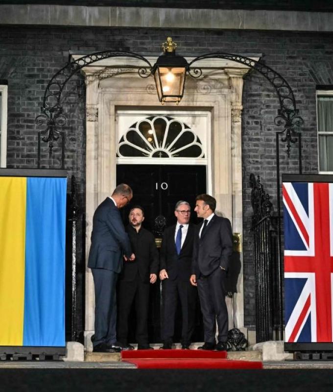 Zelensky meets allies in UK after strike hits Ukraine nuclear site