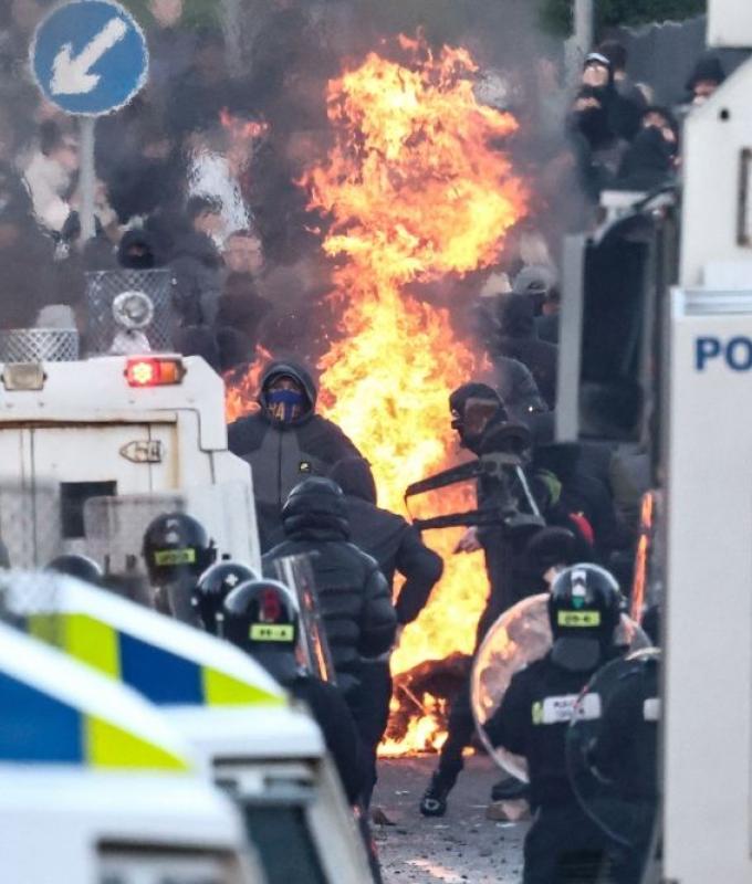 UK minister brands Northern Ireland unrest ‘racist thuggery’ after anti-immigration violence