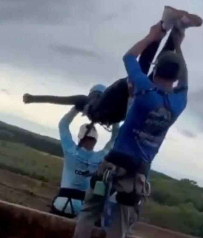 Woman, 21, dies after bungee instructors hurl her off 40m bridge in Brazil without attaching safety line (VIDEO)