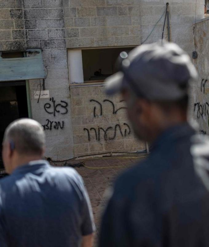 West Bank mosque set ablaze amid surge in Israeli settler violence