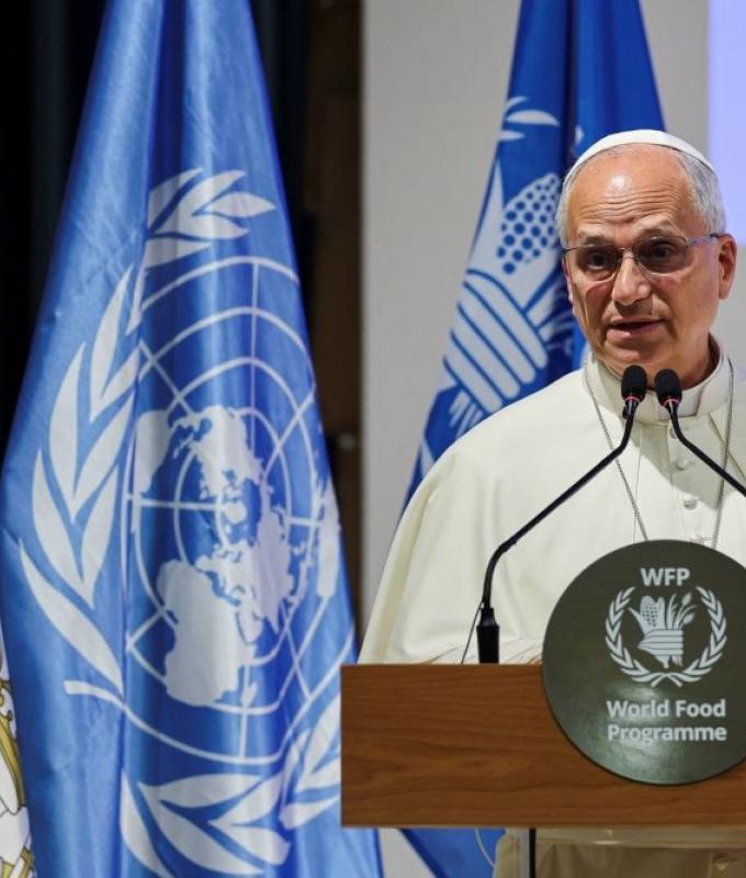 Pope Leo decries leaders who ‘feed’ wars while millions go hungry